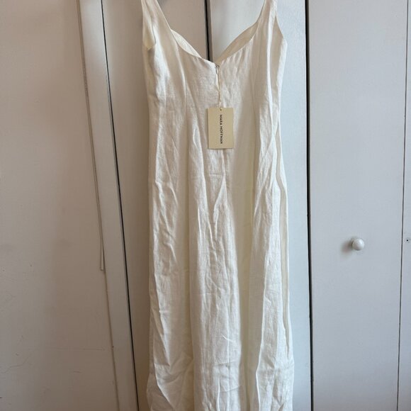 Mara Hoffman White Linen Perdita Dress - Picture 11 of 12